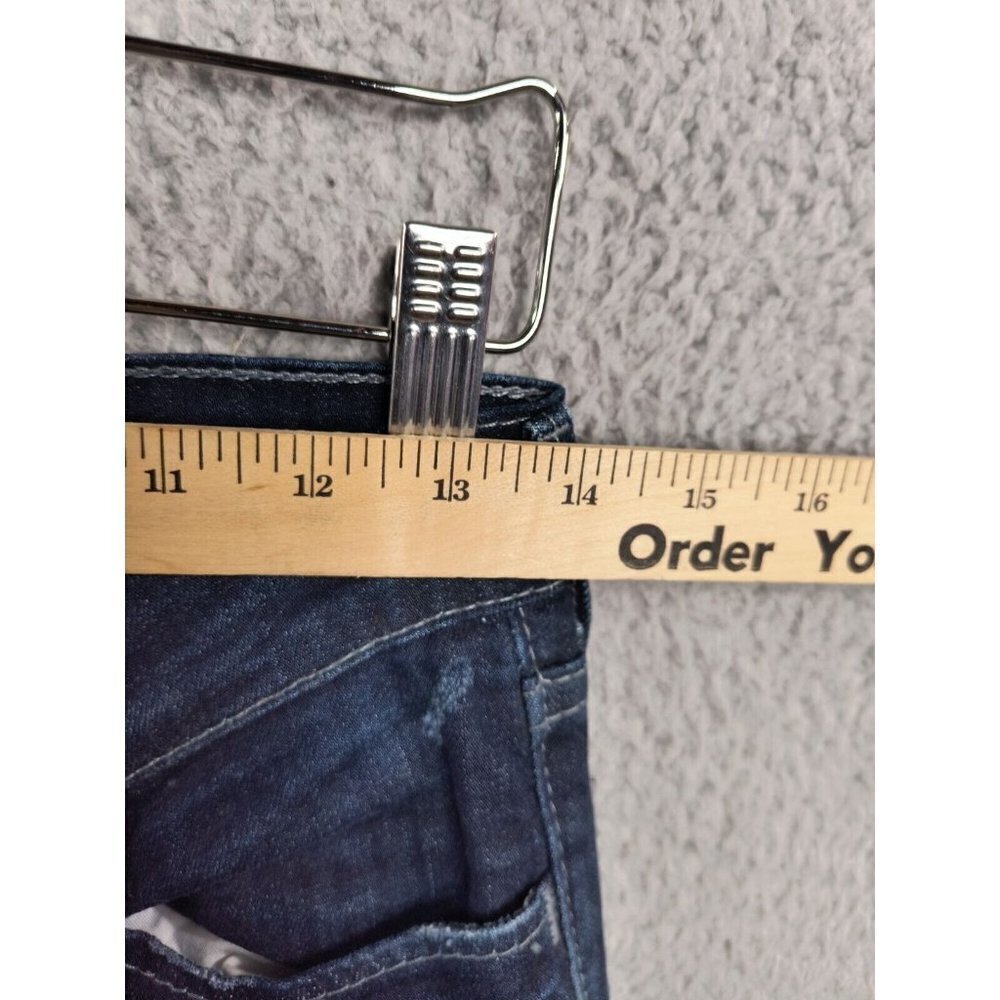 True Religion Brand Jeans Womens 26‎ Skinny Blue Distressed Pocket - Picture 9 of 14